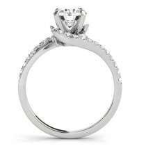 Diamond Split Shank Engagement Ring Setting Platinum (0.31ct)