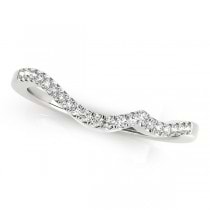Diamond Swirl Engagement Ring Bridal Set 18k Two-Tone Gold (0.36ct)