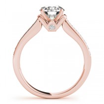 Diamond Accent Engagement Ring 14k Rose Gold (0.72ct)
