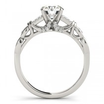 Diamond Antique Style Engagement Ring Setting Platinum(0.14ct)