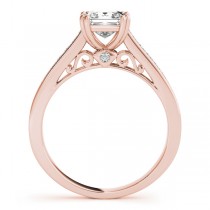 Double Prong Princess-Cut Diamond Engagement Ring 14k Rose Gold (1.25ct)