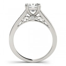Double Prong Princess-Cut Diamond Engagement Ring 14k White Gold (1.25ct)