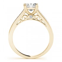 Double Prong Princess-Cut Diamond Engagement Ring 18k Yellow Gold (1.25ct)