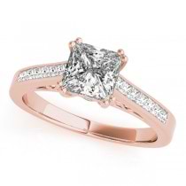 Double Prong Princess-Cut Diamond Bridal Set 18k Rose Gold (1.50ct)