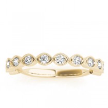 Vintage Marquise Diamond Wedding Ring Band 14k Yellow Gold (0.40ct)