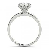Diamond Solitaire Engagement Ring 14k White Gold (1.07ct)