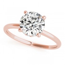 Diamond Solitaire Engagement Ring 18k Rose Gold (1.07ct)