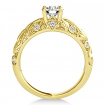 Diamond Antique Style Bridal Set 14k Yellow Gold (0.75ct)