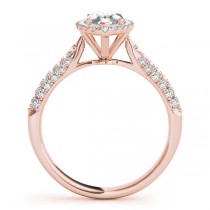 Diamond Marquise Halo Engagement Ring 14k Rose Gold (2.00ct)