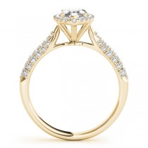 Diamond Marquise Halo Engagement Ring 14k Yellow Gold (2.00ct)
