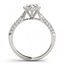 Diamond Marquise Halo Engagement Ring Palladium (2.00ct)