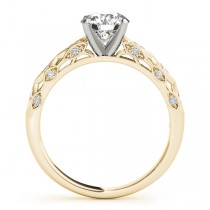 Elegant Diamond Bridal Set Setting 18k Yellow Gold (0.33ct)