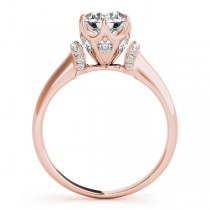 Diamond 6-Prong Solitaire Engagement Ring 14k Rose Gold (1.15ct)