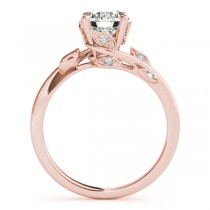 Bypass Floral Diamond Engagement Ring 14k Rose Gold (2.00ct)