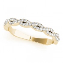 Infinity Leaf Bridal Ring Set 14k Yellow Gold (0.32ct)