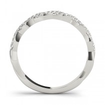 Infinity Diamond Stackable Ring Band 18k White Gold (0.25ct)