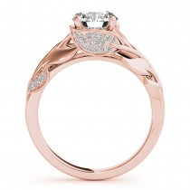 Nature-Inspired Diamond Engagement Ring Setting 14k Yellow Gold (0.16ct)