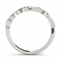 Nature-Inspired Diamond Leaf Bridal Set Setting Platinum (0.19ct)