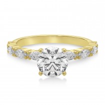 Diamond Marquise Engagement Ring 14k Yellow Gold (0.63ct)