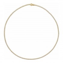Lab-Grown Diamond Tennis Necklace 14K Yellow Gold (5.87ct)