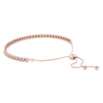 Bolo Adjustable Fashion Tennis Bracelet 14k Rose Gold (0.66ct)