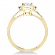 Diamond Emerald Cut Three-Stone Ring 14k Yellow Gold (1.04ct)