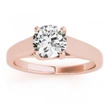 Lucida Solitaire Cathedral Bridal Set 14k Rose Gold (0.24ct)