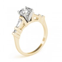 Diamond Tapered Baguette Engagement Ring 18k Yellow Gold (0.33ct)