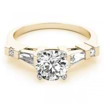 Diamond Tapered Baguette Engagement Ring 18k Yellow Gold (0.33ct)