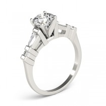 Diamond Tapered Baguette Engagement Ring Setting Platinum (0.33ct)
