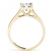 Diamond Princess Cut Solitaire Engagement Ring 14k Yellow Gold (1.24ct)