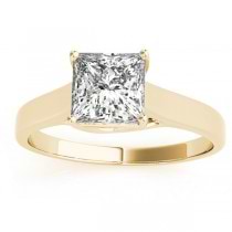 Solitaire Engagement Ring 14k Yellow Gold