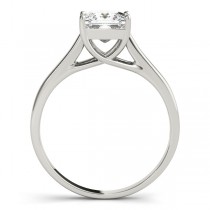 Solitaire Engagement Ring 18k White Gold