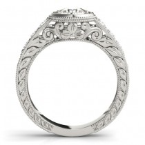 Diamond Antique Style Engagement Ring Setting Palladium (0.24ct)