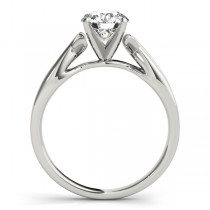 Solitaire Bypass Diamond Engagement Ring 14k White Gold (1.00ct)