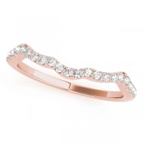 Diamond Infinity Halo Engagement Ring & Band 14k Rose Gold (0.73ct)