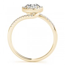 Brilliant Round Bypass Diamond Engagement Ring 18k Yellow Gold (0.70ct)