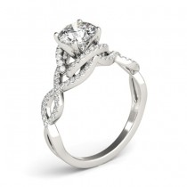 Diamond Twisted Infinity Engagement Ring Platinum (1.22ct)