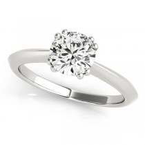 Diamond Solitaire 8 Prong Engagement Ring 18k White Gold (1.00ct)