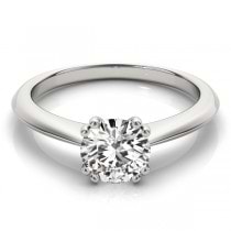 Diamond Solitaire 8 Prong Engagement Ring 18k White Gold (1.00ct)