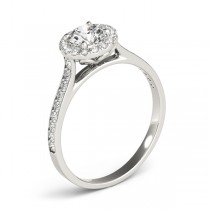 Diamond Halo Engagement Ring Platinum (0.29ct)