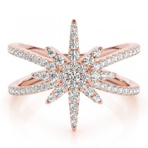 Diamond North Star Fashion Ring 14k Rose Gold (0.47ct)
