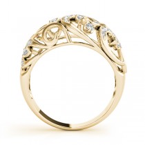 Diamond Spiral Pattern Fashion Ring 14k Yellow Gold (0.25ct)