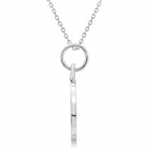 Navigational Compass Pendant Necklace 925 Sterling Silver
