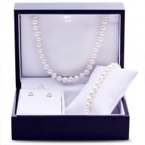 Freshwater Pearl Jewelry Set 6.-6.5mm 14K White Gold