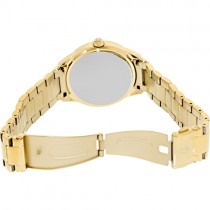 Bulova Women's Chronograph Gold-Tone Dial Stainless Steel Quartz Watch