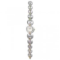Allurez Two-Tone Diamond Solitaire Dial Fashion Watch Mother of Pearl