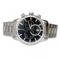 Allurez Men's Stainless Steel Bracelet Swiss Chronograph Watch