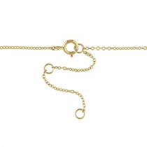 Diamond Fish Pendant Necklace 14k Yellow Gold (0.15ct)