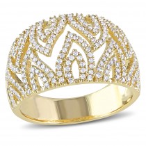 Diamond Modern Fashion Ring 14k Yellow Gold (0.60ct)